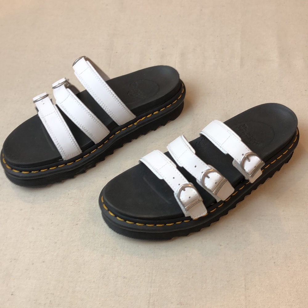 Dr. Martens White and Black Sandals - Picture 3 of 10